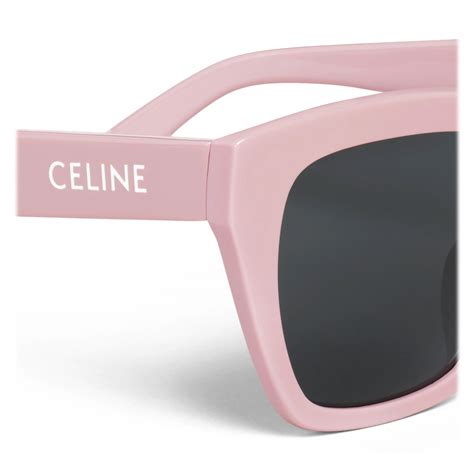 celine monochroms 03 sunglasses in acetate pastel pink|Celine.